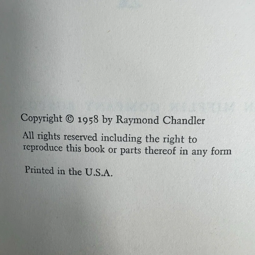 Playback Raymond Chandler 1958 BCE Hardcover Dust Jacket Philip Marlowe Novel